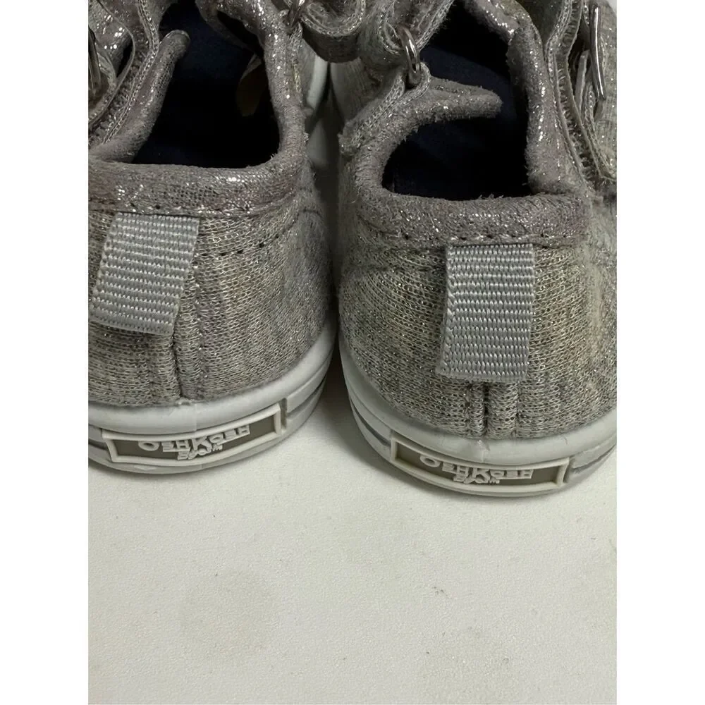 OshKosh B’gosh Mary Jane Style Shoe Grey Size 3 Toddler See Description